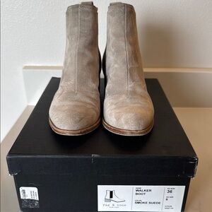Rag & Bone Light Gray Suede Walker Boots